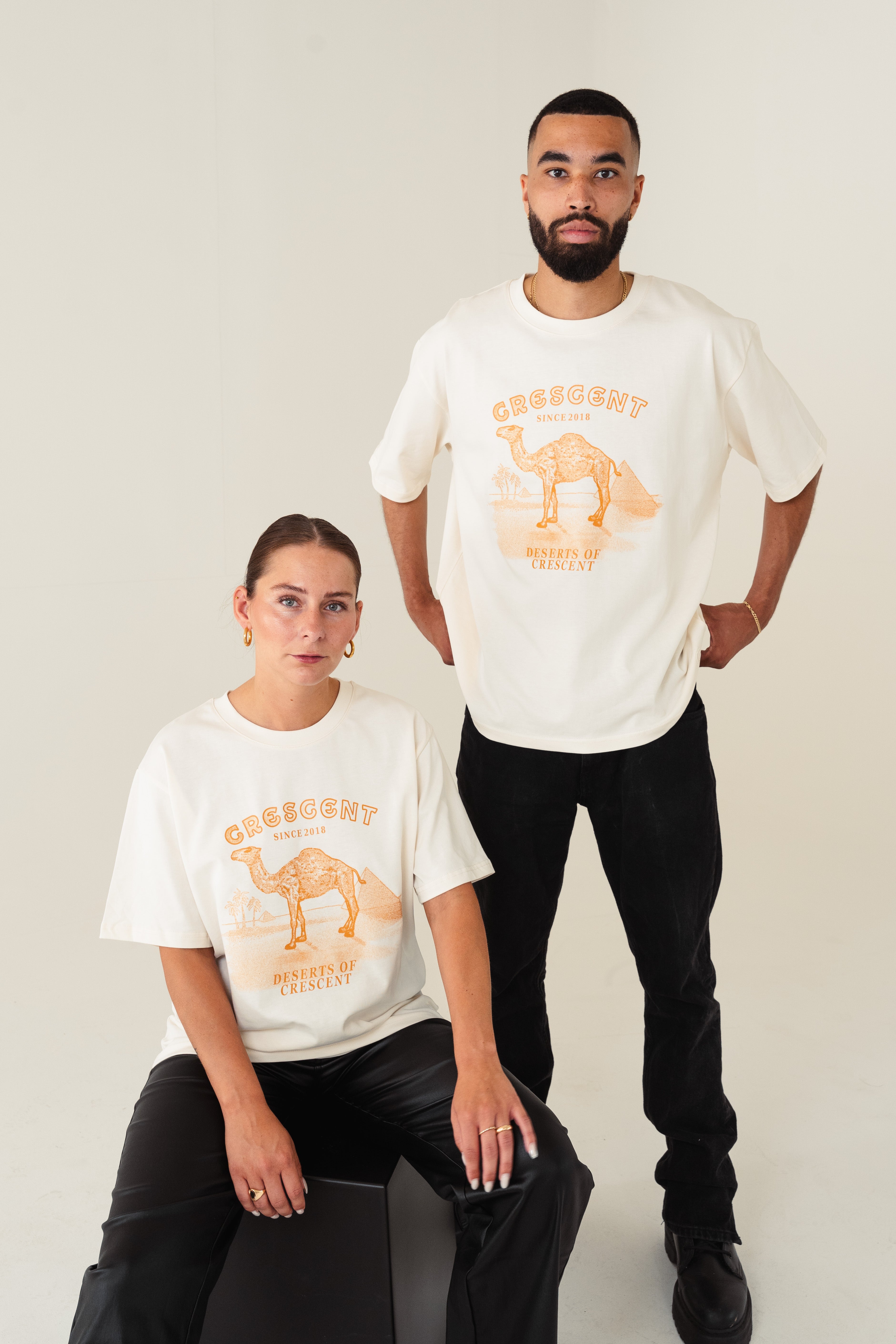 2x Partner T-Shirt´s Crescent Desert