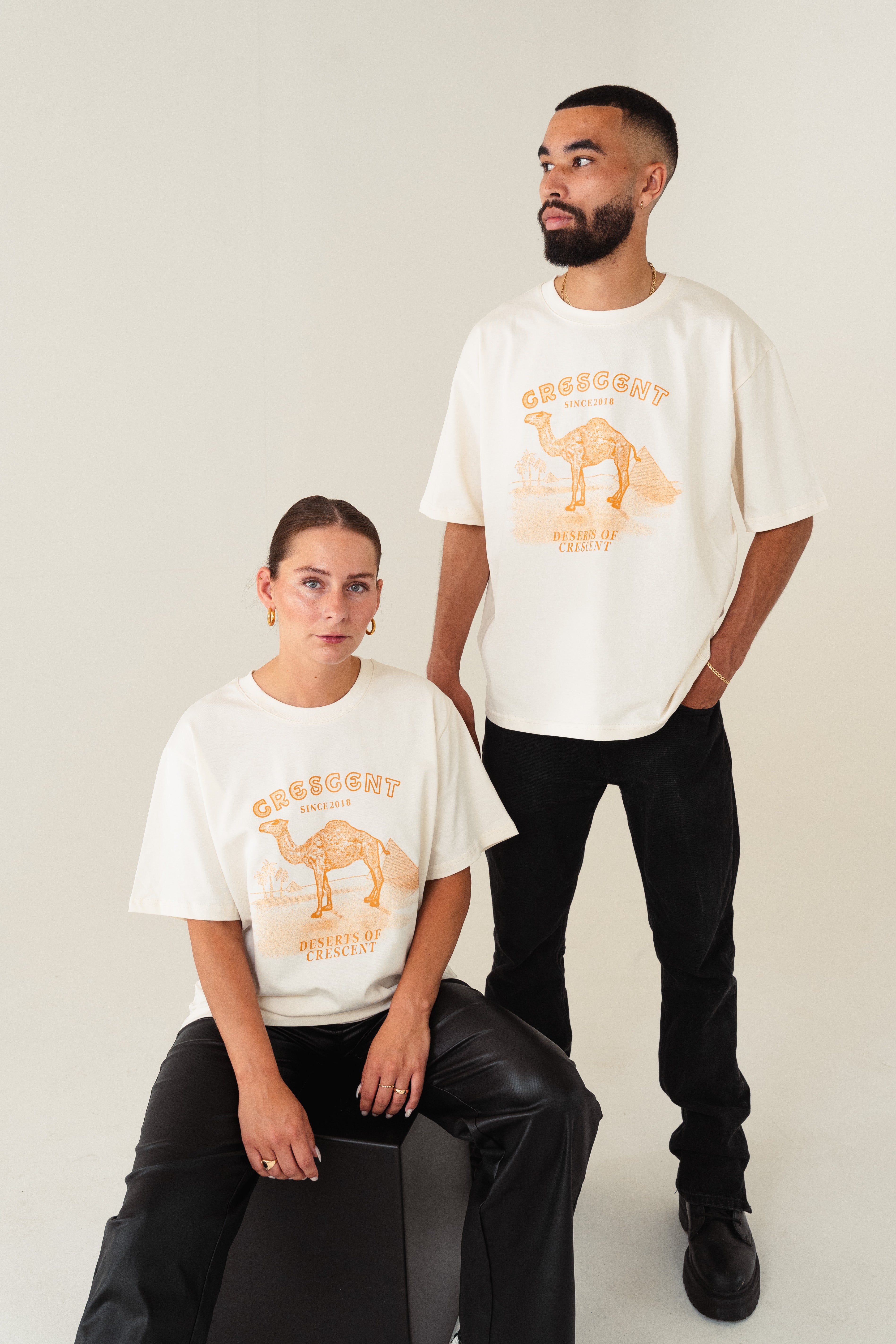 2x Partner T-Shirt´s Crescent Desert